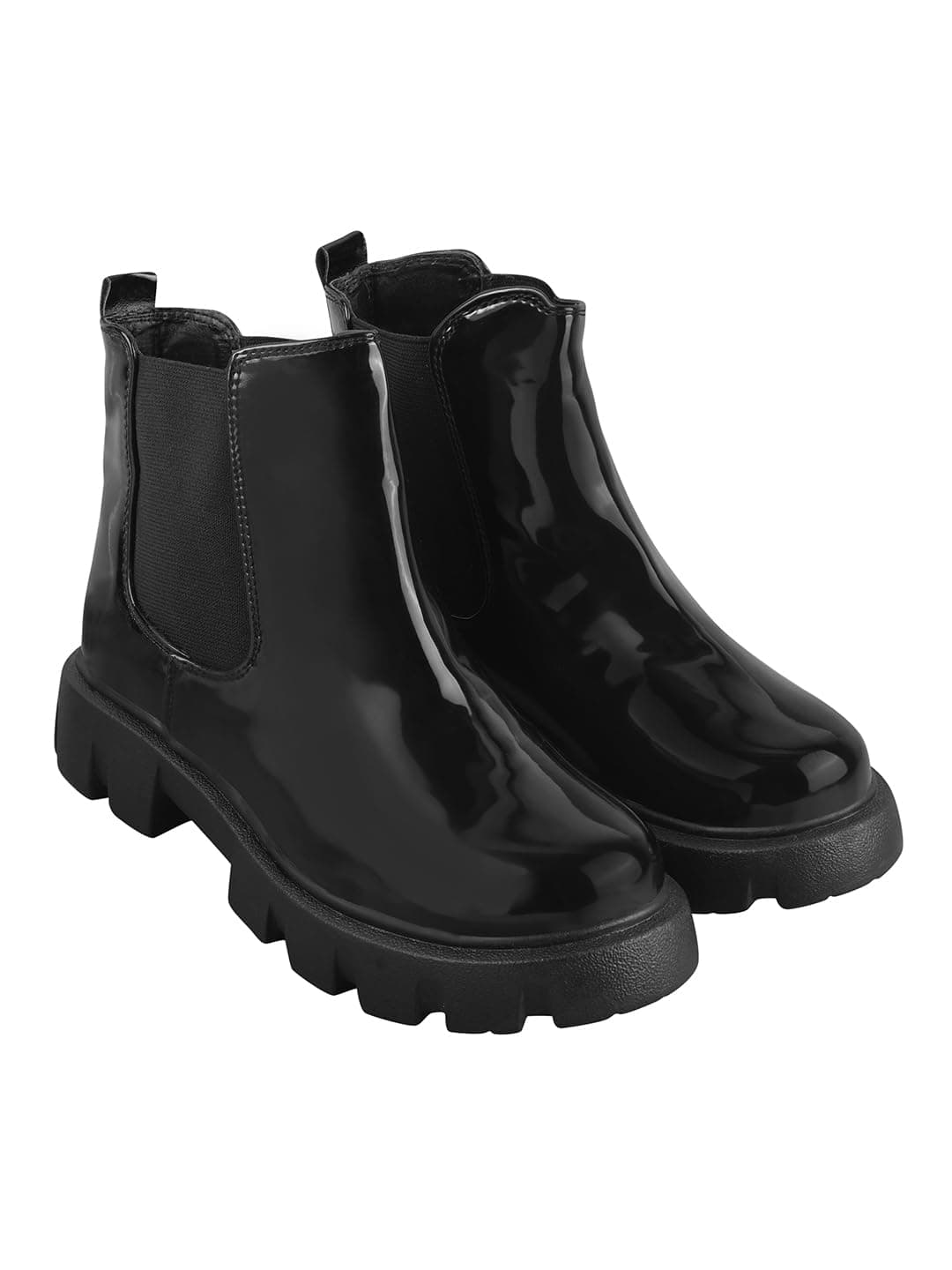 Shoetopia girls Chelsea Black Chelsea Boot - 5 UK (Girls-Chelsea-Black)