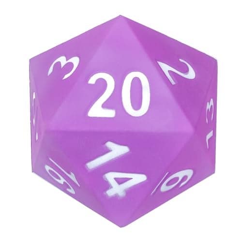 KESS Giant D20 Foam Dice Oversized 20Sided Dice for RPG and Collectors 6 Vibrant Colors Perfect for Outdoor Fun in Backyard Pool Beach Ages 6 Purple