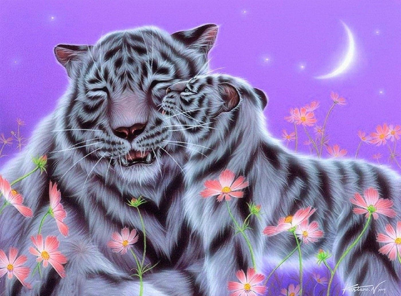 FunBlast 5D Diamond Painting Kit 12x16inch Diamond Painting Kit for Adults Kids Suitable for Home Leisure and Wall Decoration Gift for Kids and Adults Tiger
