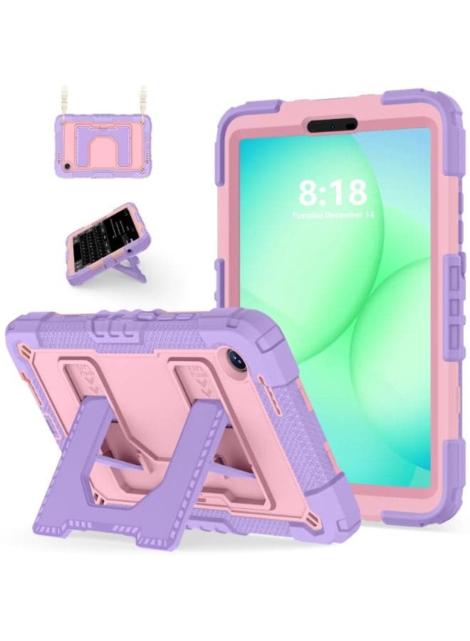 Compatible with Galaxy Tab A11 8.7 inch 2025 (SM-X130/X135) Kids Case,Shockproof Protective Case Rugged Full Body Protective Cover with Built-in Kickstand Shoulder Strap