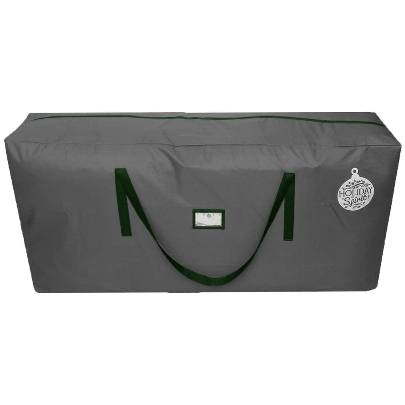 HOLIDAY SPIRIT Heavy Duty Canvas Bags for Christmas Tree Waterproof Storage Bag with Reinforced Handles and Dual Zipper for 9 Ft Tree 600D Oxford Material Protects from Dust and Moisture Charcoal