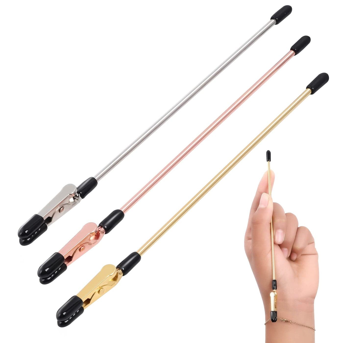3 Pieces Bracelet Tool Buddy Jewelry Helper Fastening and Hooking Equipment for Necklace Watch Band Jewelry Clasps Zippers and Closures
