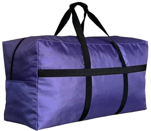 HaoHakka Extra Large Duffle Bag for Travel Big Foldable Storage Bag Purple
