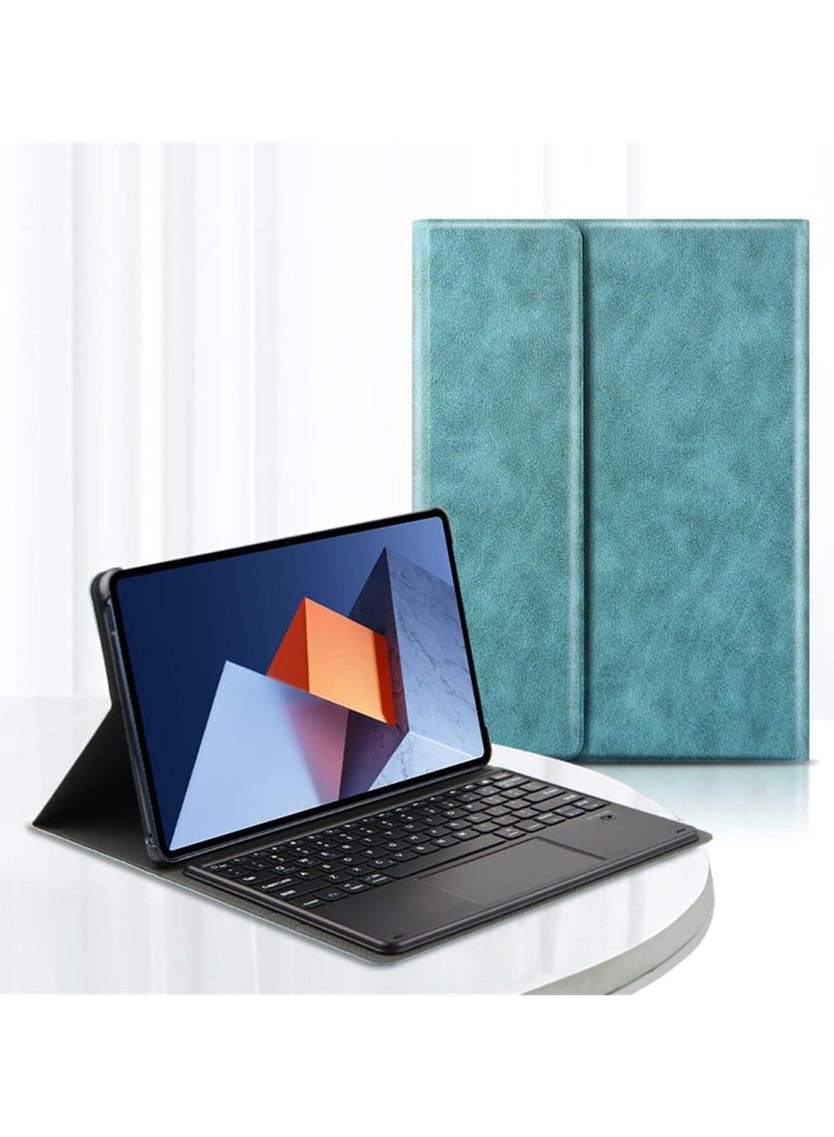 Keyboard Case Compatible with HUAWEI MateBook E 2023 12.6-inch DRR-W76 Features Bluetooth Wireless Keyboard Case with Touchpad PU Leather Protective Case with Stand
