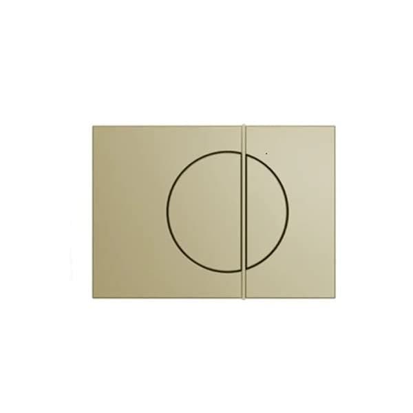 KOHLER NOTE Mechanical Dual-flush Faceplate in Brushed Bronze color compatible with Kohler Mechanical in-wall tank or cistern tank