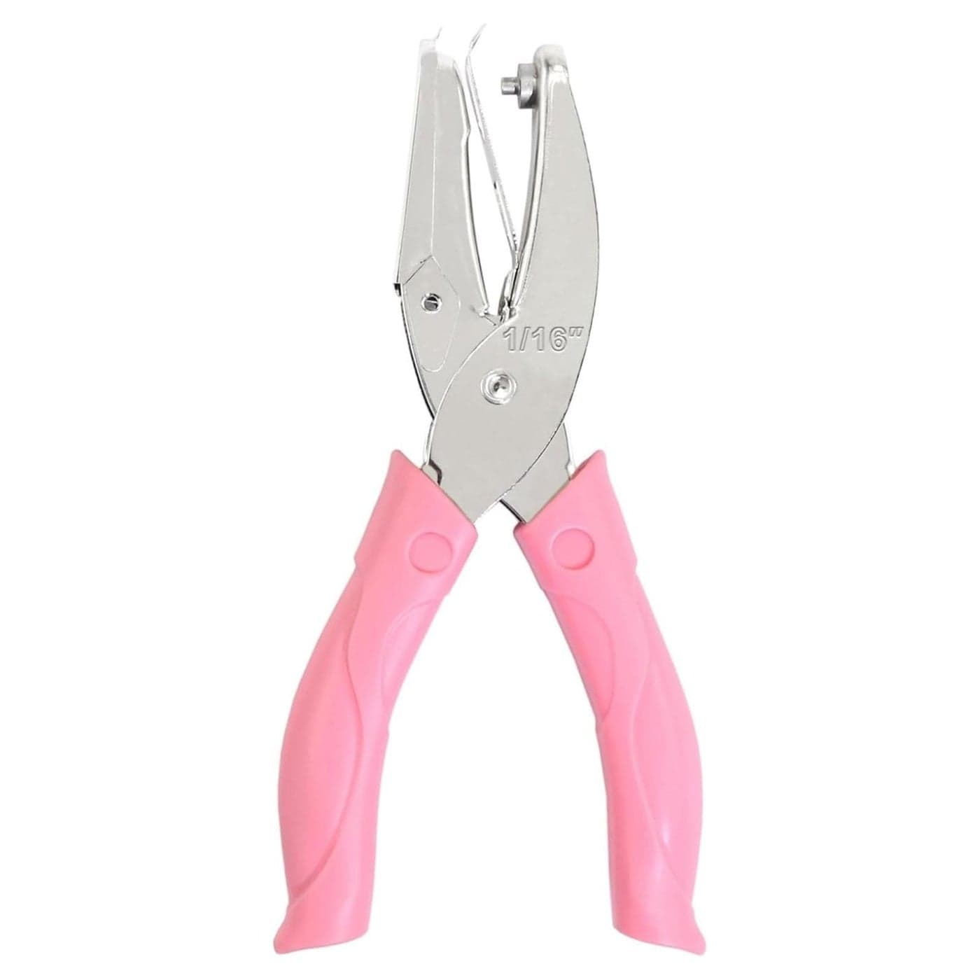 Toysdone 116 Inch Small Mini Tiny Shaped Circle Metal Single Handheld Hole Paper Punch Punchers with SoftHandled for Tags Clothing Ticket