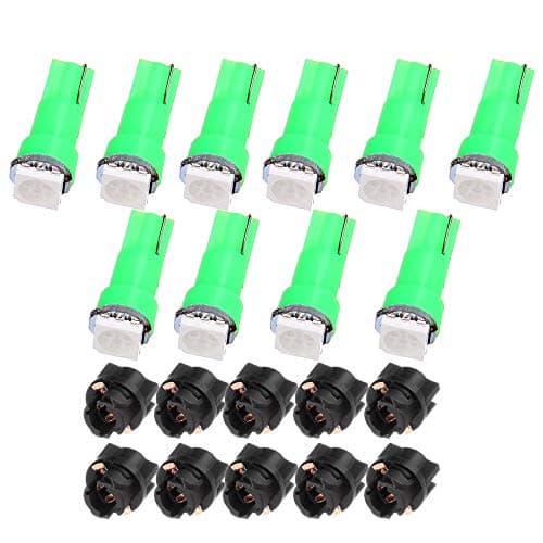cciyu 20X T5 Green Led 1-5050 SMD Dashboard Dash Gauge Instrument Panel Gauge Cluster Light