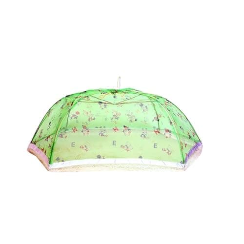 DIVAYANSHI Umbrella Style Baby Mosquito Net | Full Cover Protection for 0-3 Years | Foldable, Breathable, Portable Baby Net for Newborns & Infants (Green)