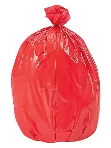 USAMade Colorful Trash Bags in Variety of Sizes and Colors 10 RED 14 GALLONS