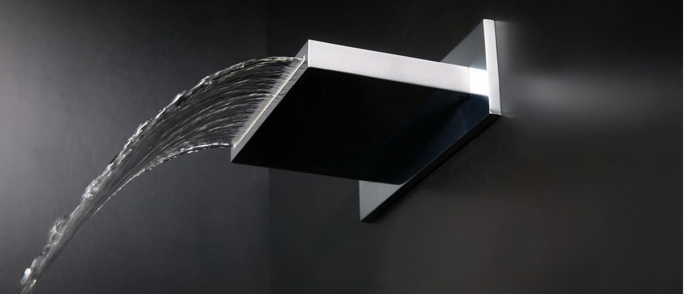 Aquieen Wall Mounted Single Function Waterfall Cascade Shower Chrome
