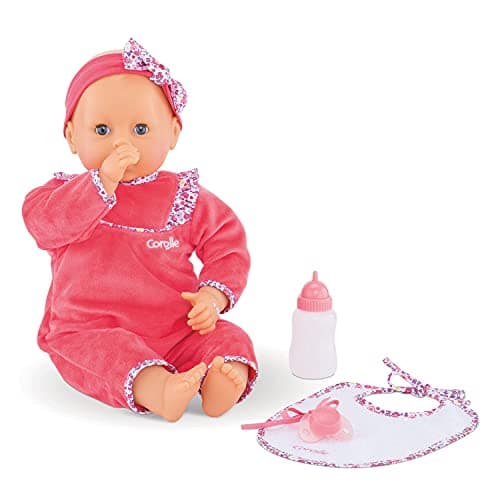 Corolle 9000150060 Mon Grand Poupon Purple Chrie 42 cm French Doll with Charm and Vanilla Fragrance