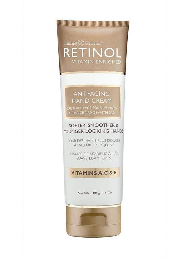 Anti-Aging Hand Cream – The Original Retinol Brand For Younger Looking Hands –Rich, Velvety Hand Cream Conditions & Protects Skin, Nails & Cuticles – Vitamin A Minimizes Age's Effect on Skin