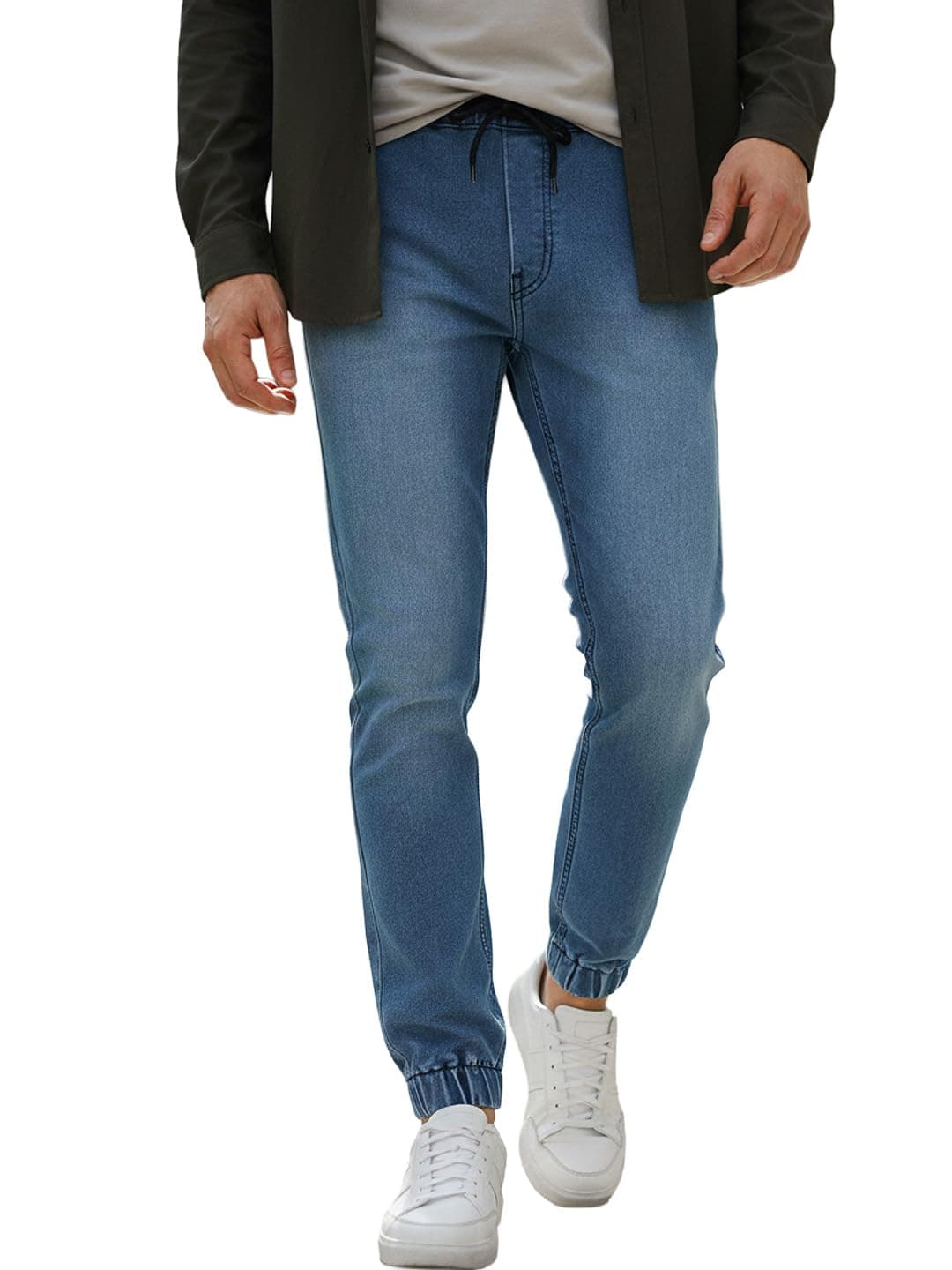 Urbano Fashion Men's Slim Fit Jeans (jog-hps-lblue-38-01)