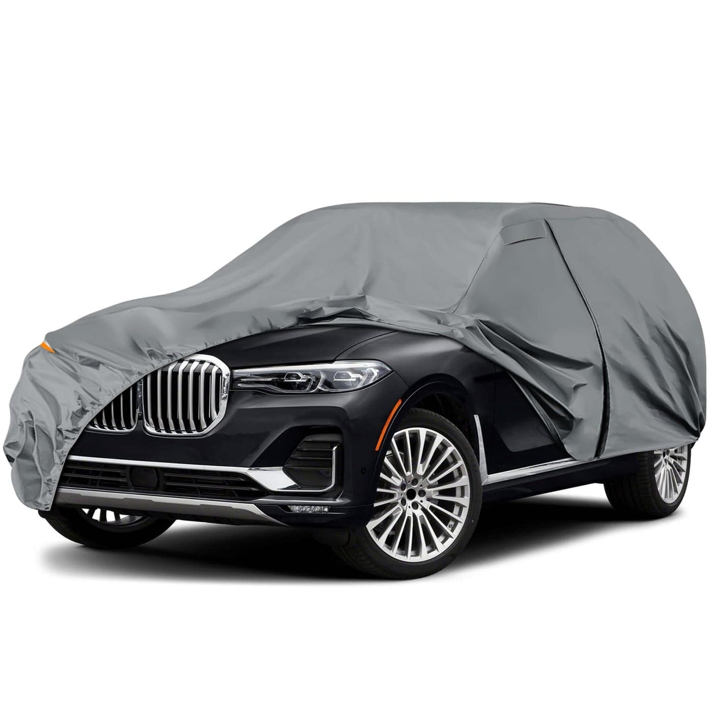 Waterproof Premium Car Covers Replace for 20192025 BMW X7 10 Layers Heavy Duty with Cotton Liner All Weather Car Cover with Zipper Door Windproof Bands for Snow Rain Dust Protection
