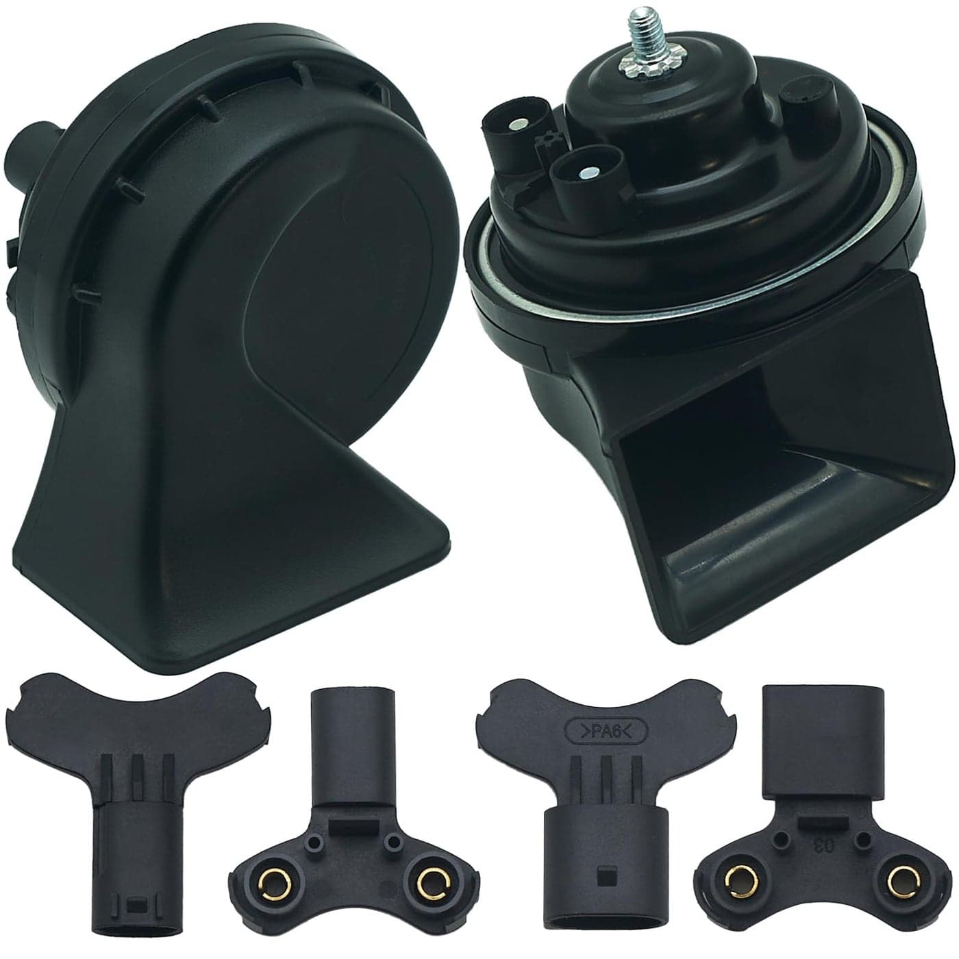 NEOGET Car Horn for BMW Multifunction Loud High Low 2 Tone Auto Horn Waterproof 128dB Replacement for BMW