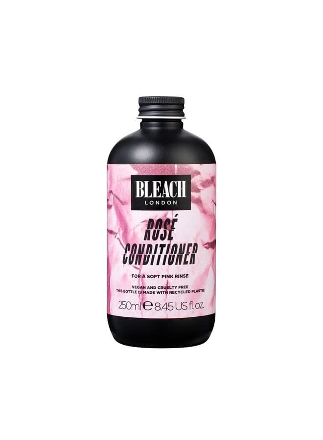 BLEACH LONDON Rose Conditioner - Soft Pastel Pink Rinse, Color Toning and Preserving, Vegan, Cruelty Free, Daily Hair Nourishment, Color Depositing Formula, 8.45 fl oz