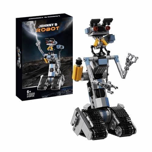 370 Pieces Johnny 5 Robot Building Set, Johnny Five Robot Model Toys, Compatible with Lego, Educational Gift Set for Ages 8-14 Boys