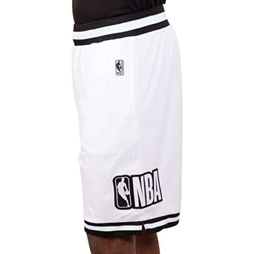 Ultra Game NBA Men's Mash Chrome Shorts, White, M