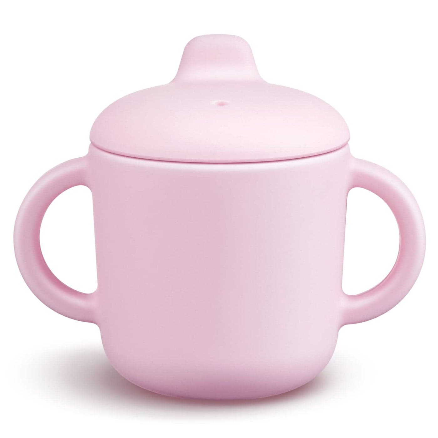 6 Months Sippy Cups with HandlesSmall Silicone Sippy Cups Leak Proof 5ozNo Spill Sippy cups for Toddlers Pink