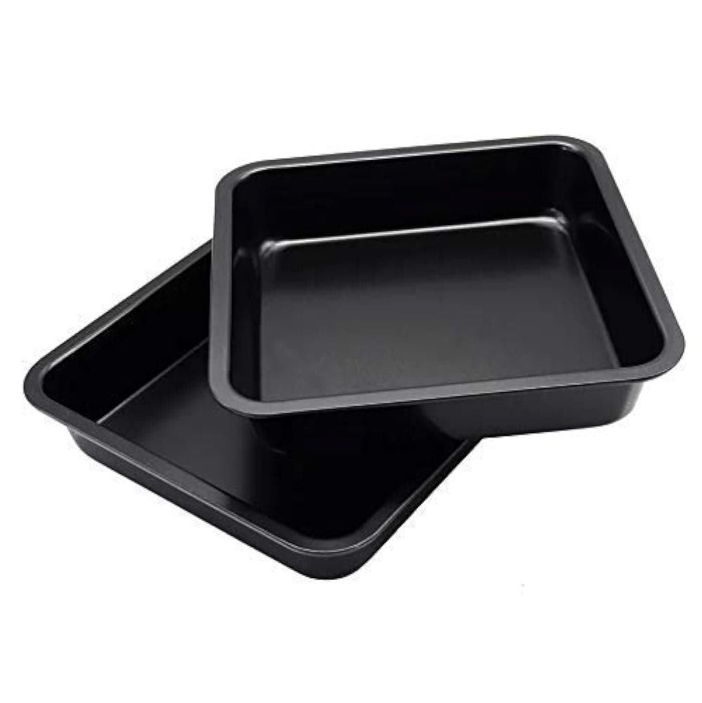Zollyss Cake Baking Set | Carbon Steel Square Bakeware 2-Piece | Non-Stick Baking Dish for Bread, Cake, and Desserts