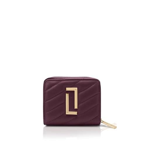Lavie Luxe Women's Diagonal Flap 25 Quilted Small Zip Wallet | Gift for Women