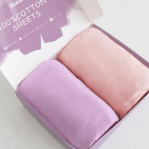 Bassinet Sheets Fit for Baby Delight Semphis and Babybond Baby Bassinet Bedside Sleeper 100 Cotton 2 Pack Ultra Soft Bassinet Sheet Pink and Violet