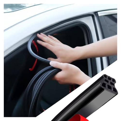 328Ft Car Weather Stripping Door SealType B Car Door Weather Stripping with 3Layer 8Hole Hollow Design for DustNoise ReductionUpgraded EPDM Cars Doors Seal Strip