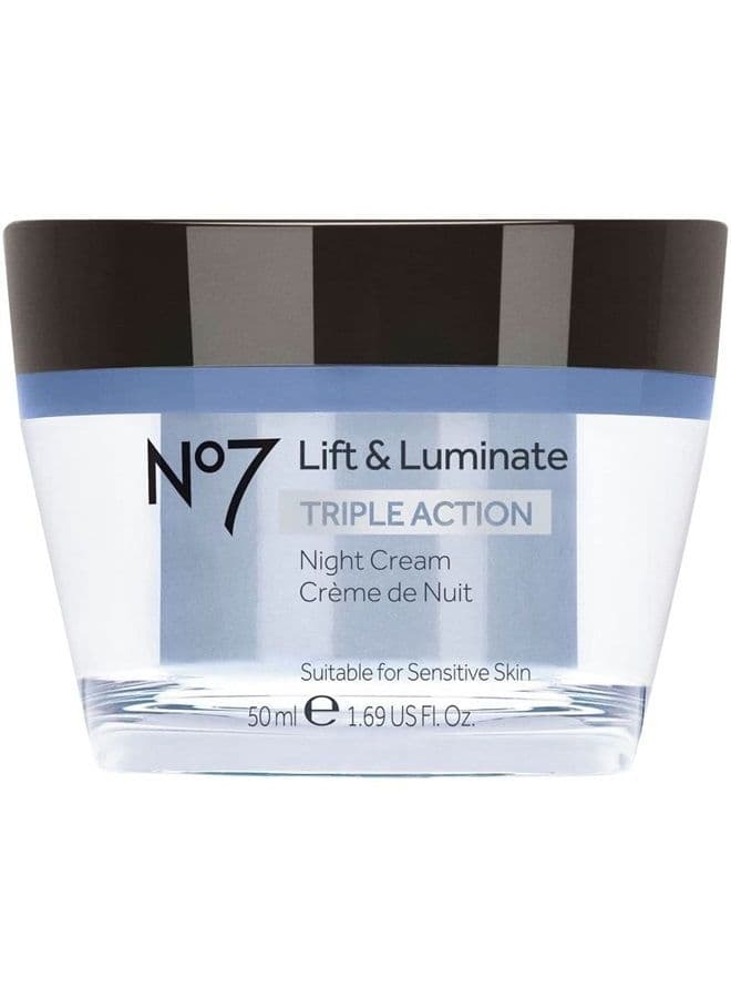 No7 Lift and Luminate Night Cream, 1.6 Fl. Oz.