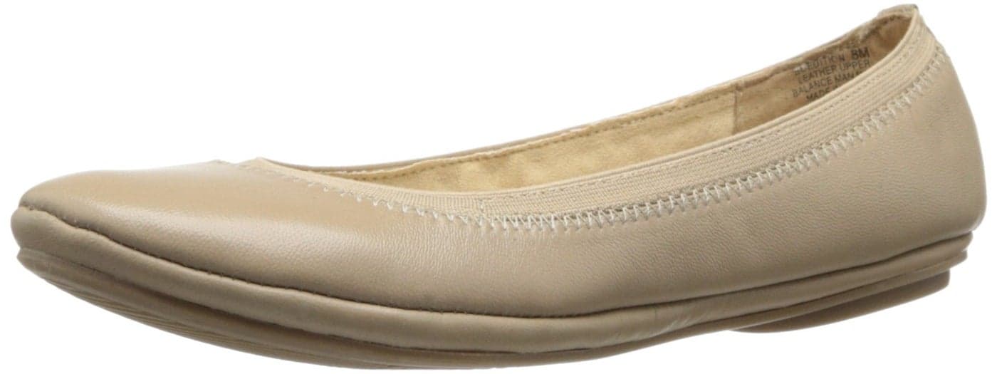 Bandolino Women's Edition Leather Ballet Flat,Natural,10 M US