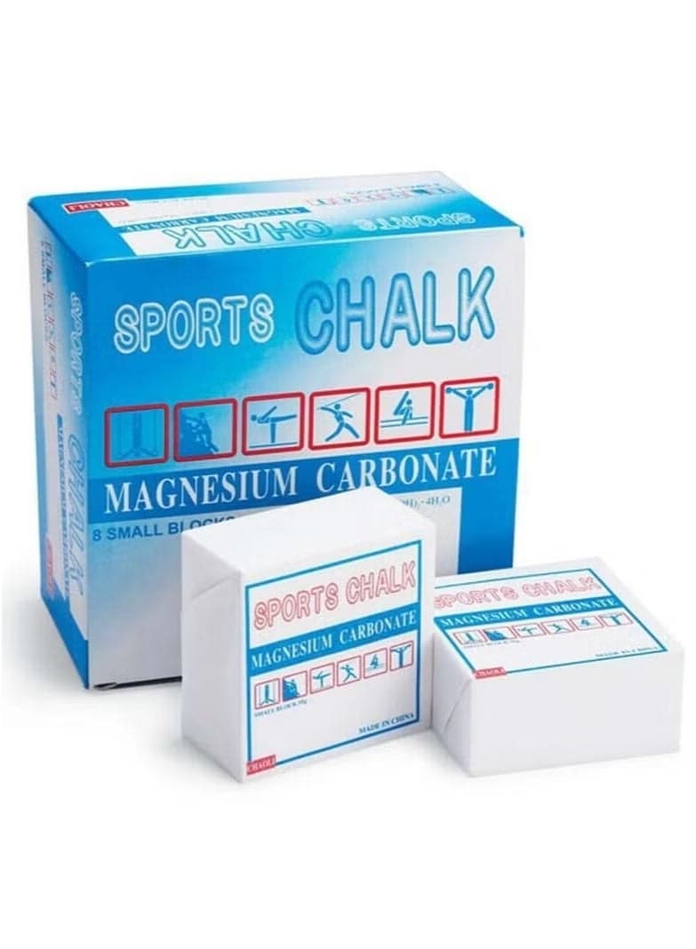 8pcs Weight Lifting Sports Chalk Magnesium Powder Blocks Gym Chalk Anti-Skid Rhythmic Gymnastics Weightlifting Rock Climbing Fitness Training Magnesium Brick
