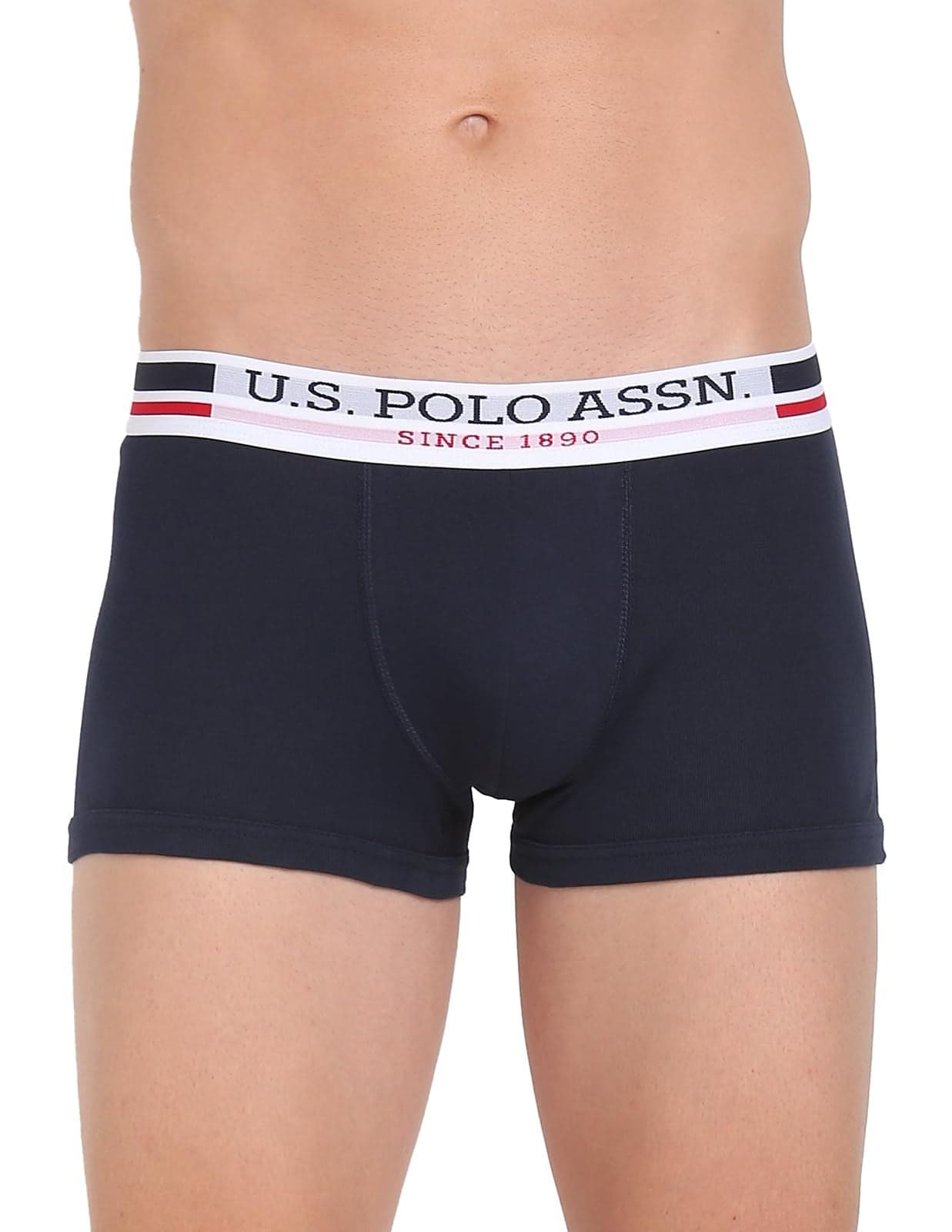 U.S. POLO ASSN. Mens I641 Anti Microbial Essential Boxer Underwear Brief -Pack of 1 Navy