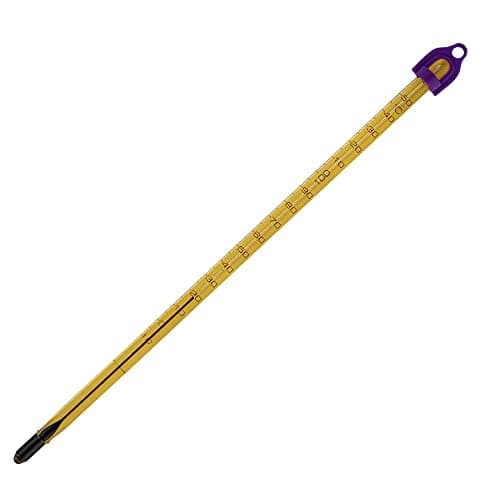 SP Bel-Art H-B Easy-Read Liquid-In-Glass Laboratory Thermometer, -10 to 110°C, Total Immersion, Enviro-Safe, Lead-Free, Biodegradable, Accurate, NIST Traceable for Labs, Pharma, Food Processing