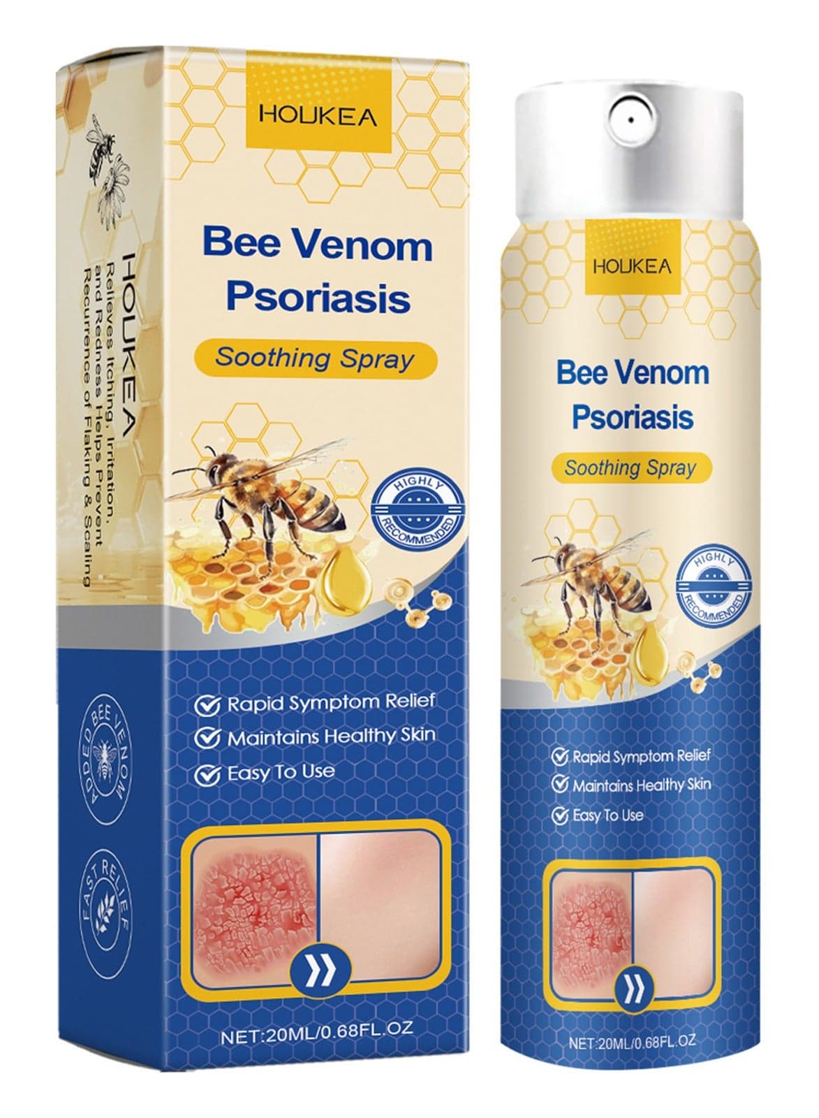 Bee Venom Psoriasis Care Spray pro Anti-itching Psoriasis Treatment Spray