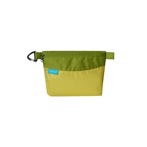 pack all Water-resistant Material Zipper Pouch, Mesh Zipper Bag for Storage, Travel, Office (Small, Green)