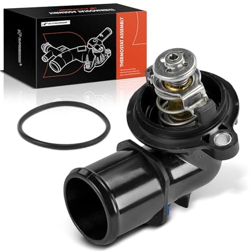 A-Premium Engine Coolant Thermostat Housing Assembly Compatible with Jeep WK2 Series Grand Cherokee 2018, 3.0L, Replaces for 68147599AB, 68147599AC
