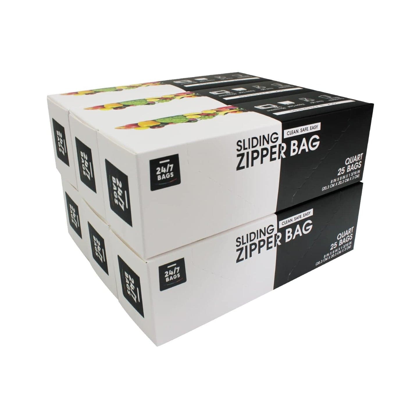 Quart Slider Storage Bags 150 Count Featuring Expandable Bottom Zero BPA MicrowaveSafe6 boxes of 25