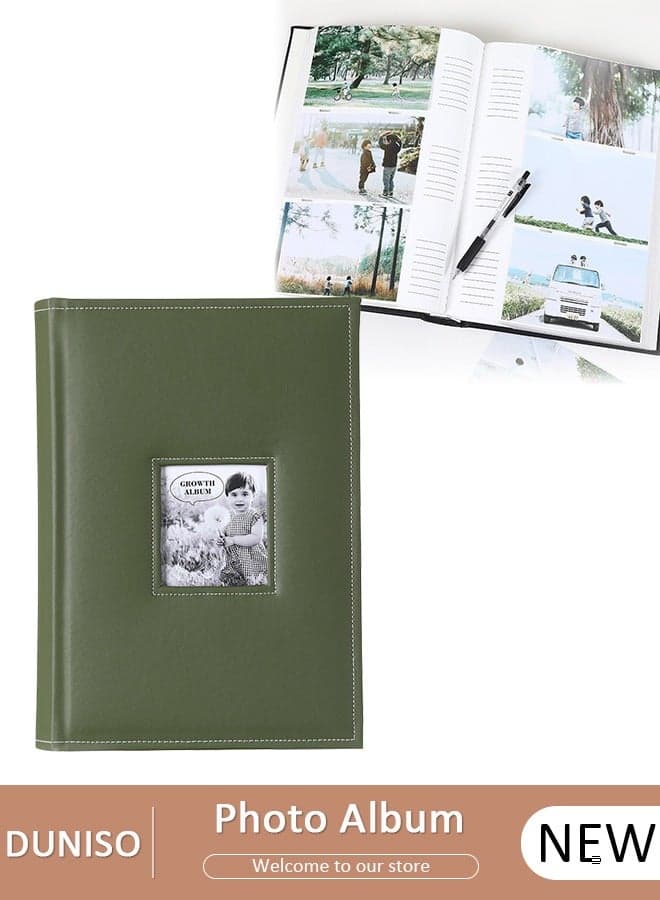 Photo Picture Album 6 Inches 300 Photos,Small Capacity Premium Leather Cover Wedding Family Photo Albums Holds 300 Horizontal Photos, Extra Large Picture Capacity Albums Photo Book for Family and Wedding