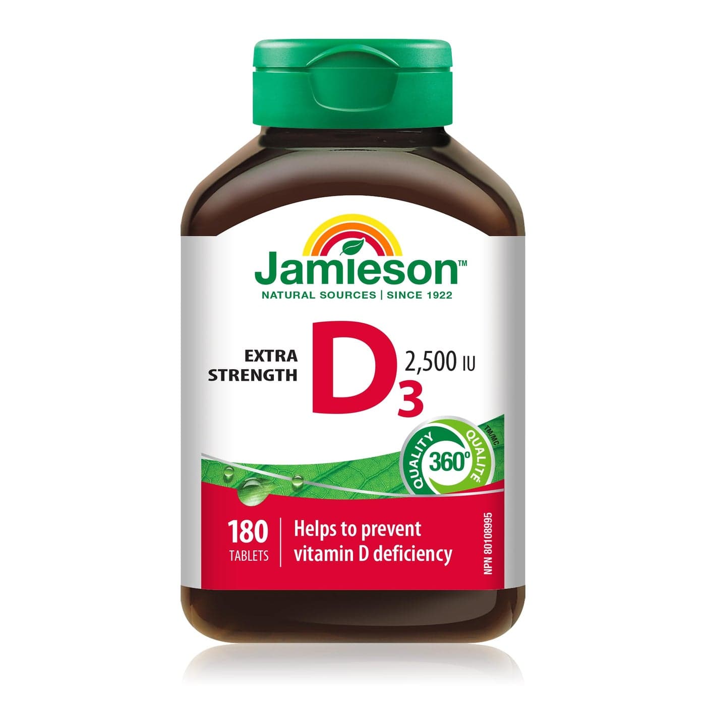 Jamieson Extra Strength Vitamin D3 2500 IU 180 tabs