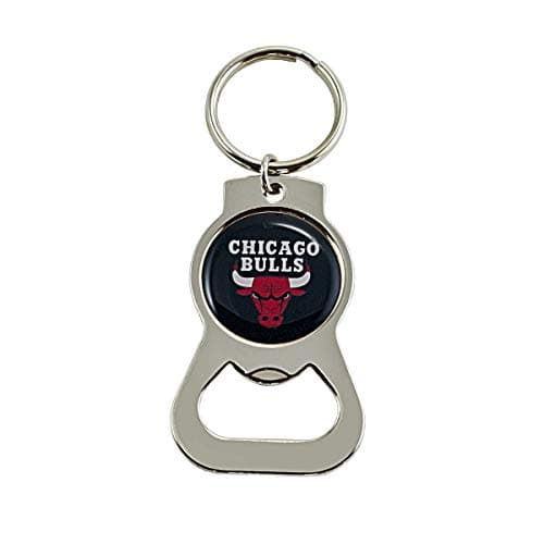 Aminco unisex adult Bottle Opener Ring sports fan keychains, Chicago Bulls, Regular US