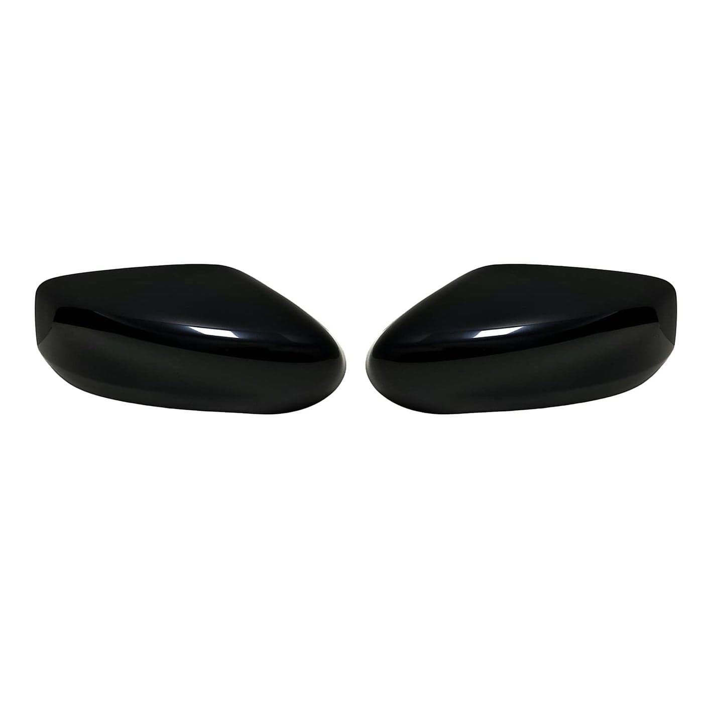 KYYET Gloss Black Side Wind Mirror Cover Cap Housing Compatible with Nissan Altima 20132018 Without Turn Signal Light