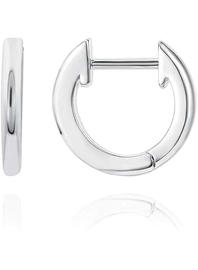 14K Gold Plated, Gold Vermeil, S925 Sterling Silver Cuff Earrings Huggie Stud | Small Hoop Earrings for Women