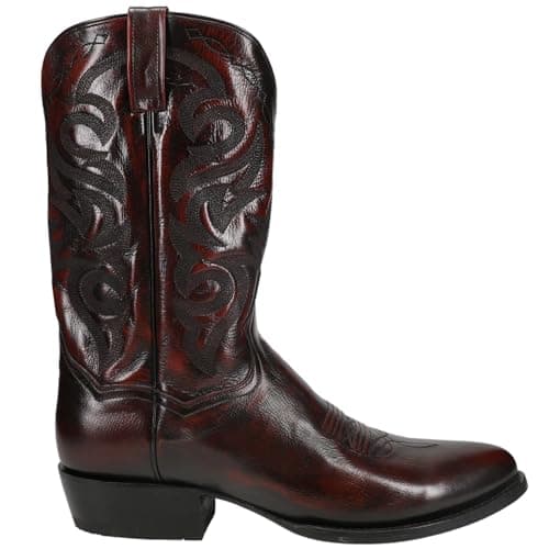 Dan Post Mens Milwaukee Embroidered Round Toe Casual Boots Mid Calf - Red - Size 12 D_M