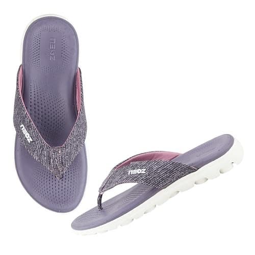 URJO TREND-201 Women's Slippers/FlipFlops Arch Support Orthopaedic Cushion Footbed Made with Levirex for Extra Comfort and 40% Less Pressure Anti Skid & Stylish Dailywear Slippers/FlipFlops for Women (URJO by Neoz) URJO-W-TREND-201-MOUVE_7