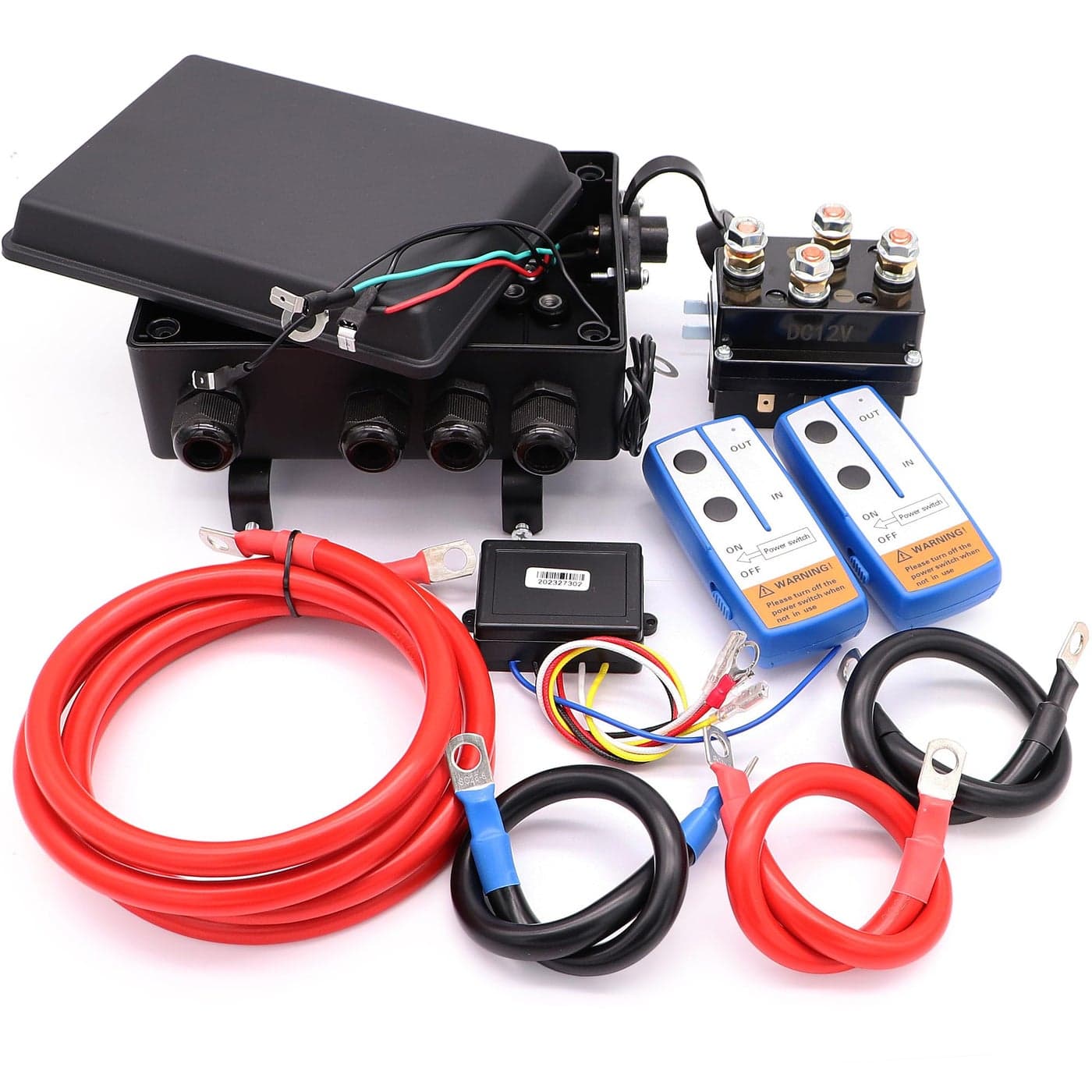 Torkettle 12V 500A Winch Solenoid Contactor Relay with Box and Twin Remote Controller Kit for 8000lbs17000lbs ATV UTV Winches