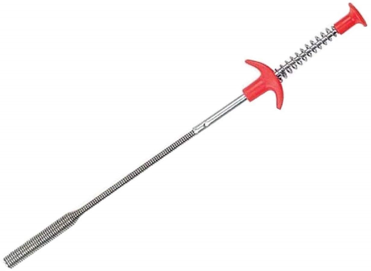 GTC® Stainless Steel Hair Catching Drain Cleaner Wire Spring Sink Cleaning Stick (59.5CM)