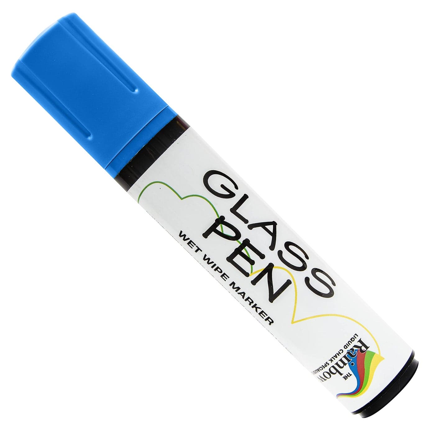Glass Pen Window Marker Liquid Chalk Pens for Glass Whiteboard Markers with Washable Paint Graduation Car Windows Mirror Pen Storefront Wedding Parade Party Holiday Blue Jumbo Tip