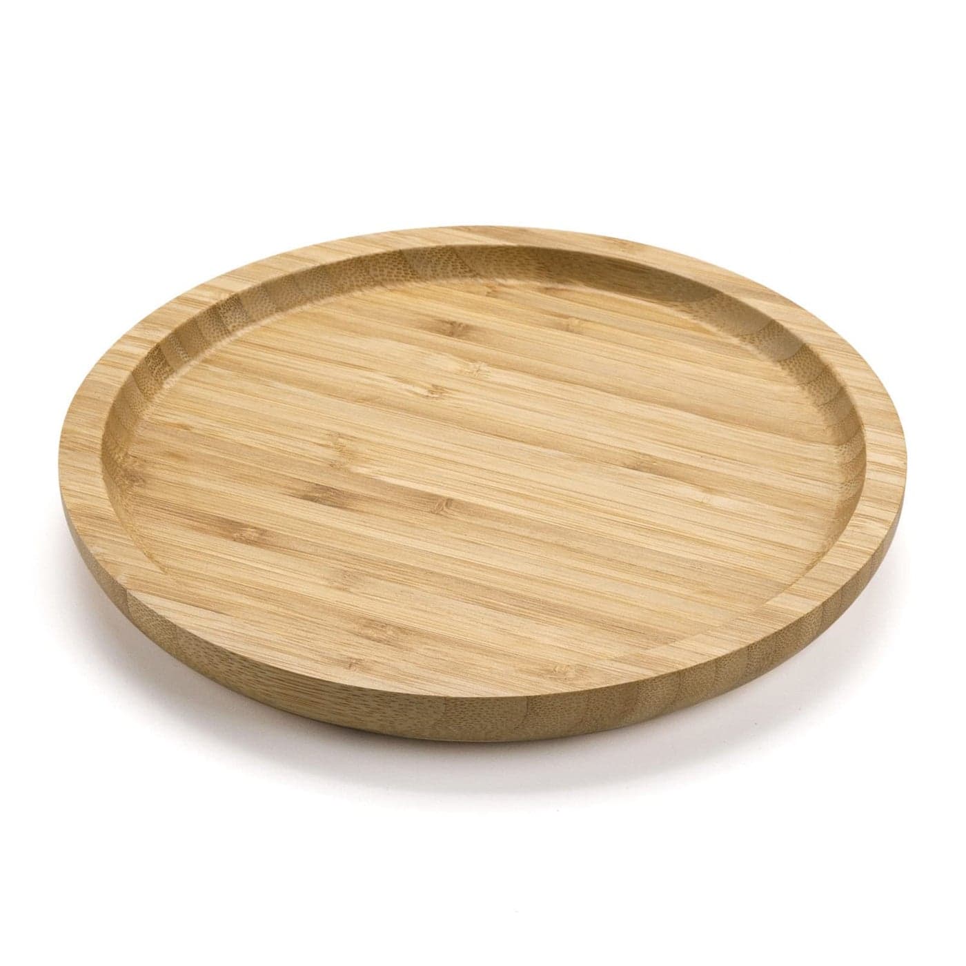 XIMISISE Round Bamboo Tray Wood Serving Tray Wooden Platter Wood Charcuterie Board Decorative Tray for Coffee Table 79 inch