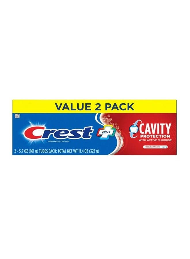Cavity Protection Toothpaste, Regular Paste, 5.7 Oz(Pack of 2), 2Count