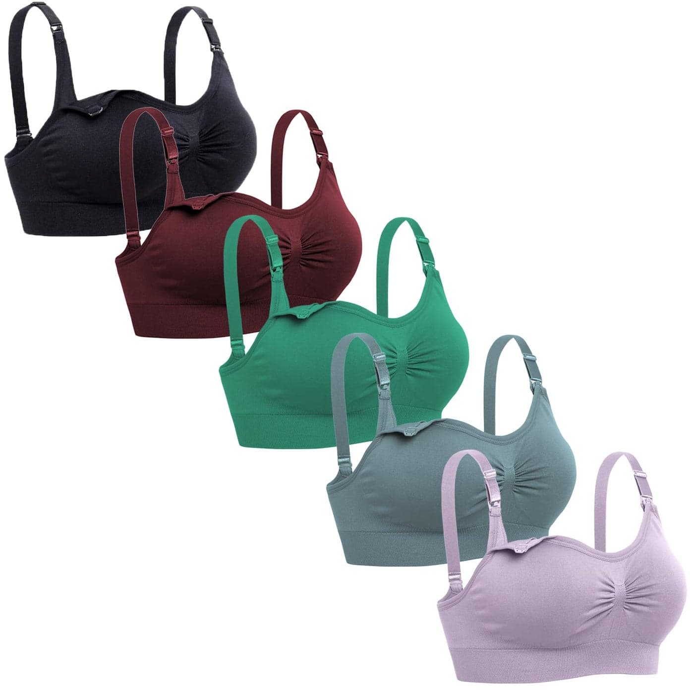 Lataly Womens Sleeping Nursing Bra Wirefree Breastfeeding Maternity Bralette