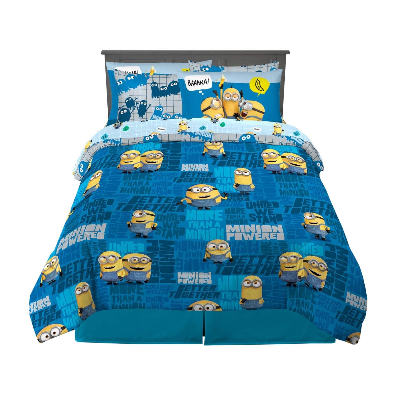 Franco Kids Bedding Super Soft Comforter and Sheet Set with Sham 7 Piece Full Size Minions The Rise Of Gru